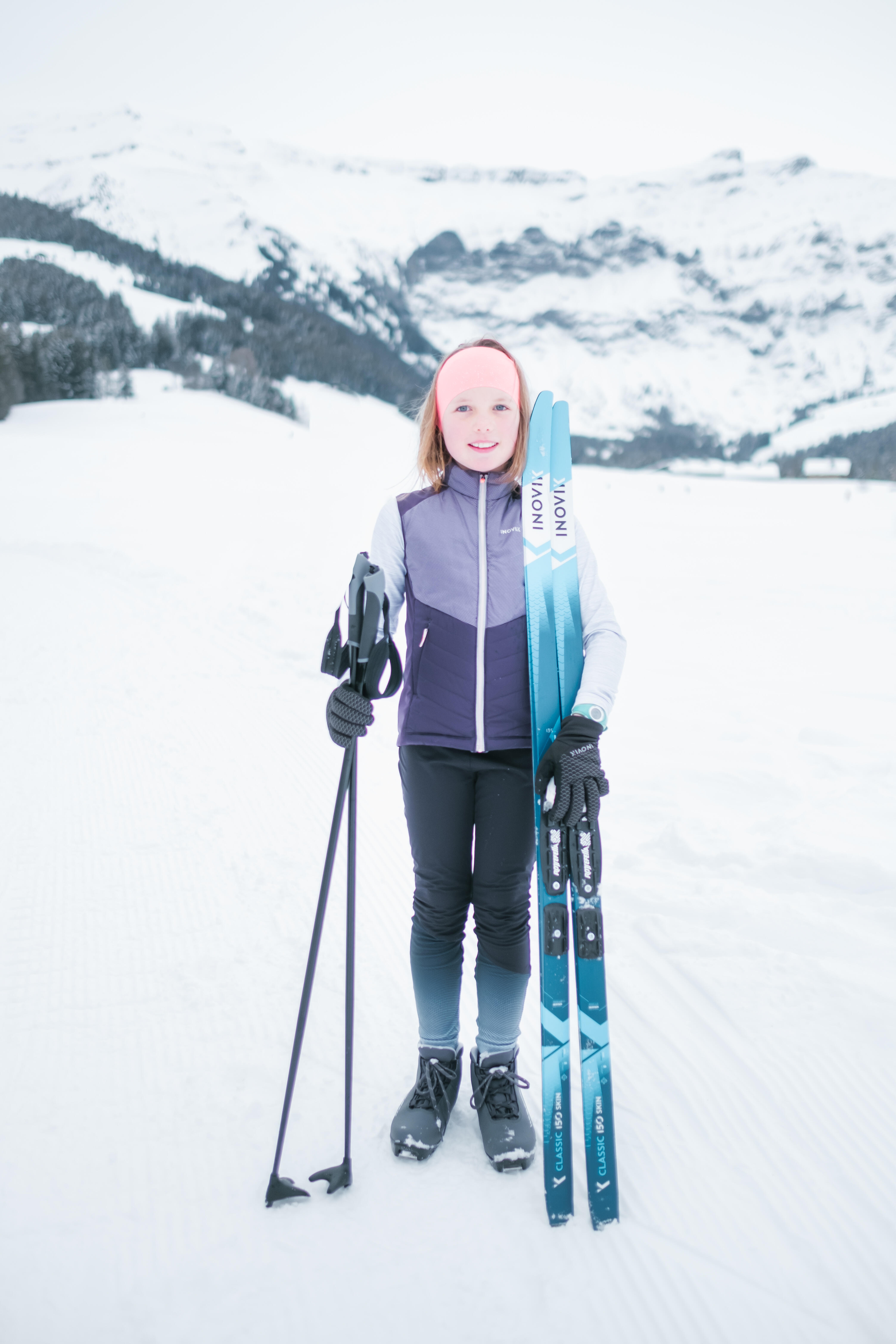 Skis de fond classiques avec peaux enfant – 150 - INOVIK