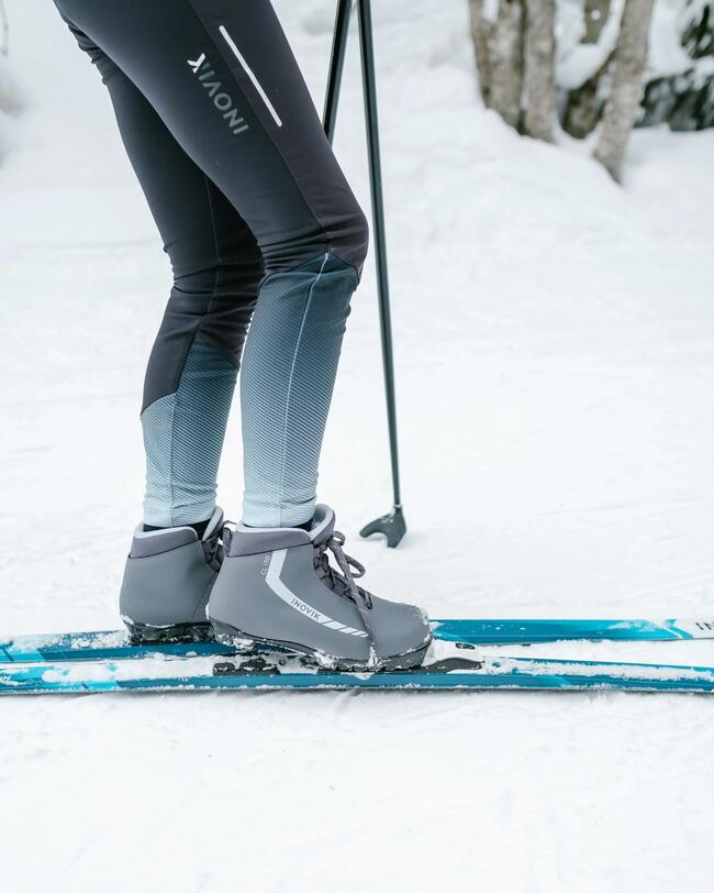 Leggings de esquí de fondo Niños XC S Tight 500 - Negro