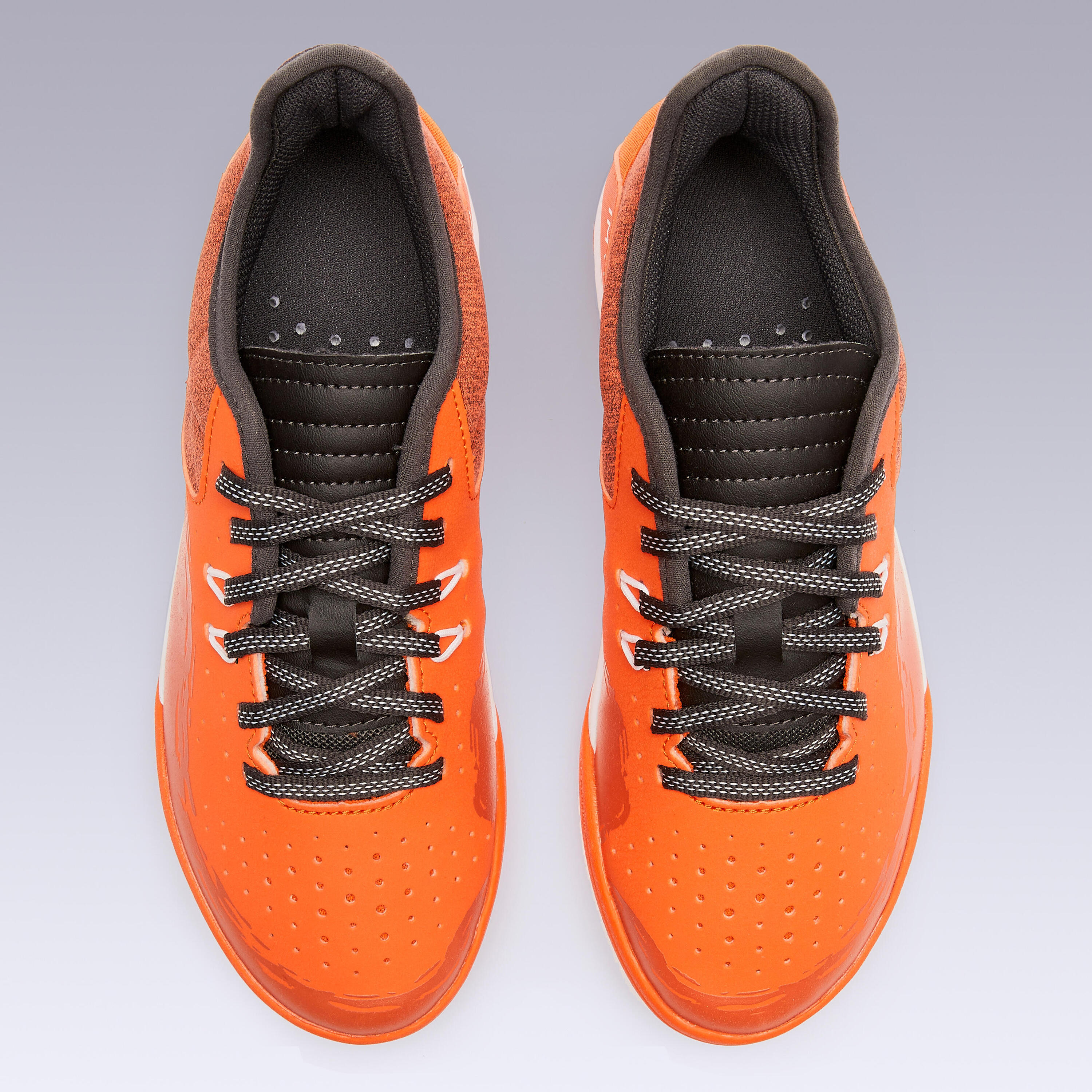 Zaalvoetbalschoenen kind Eskudo 500 Barrio Nederland EK editie oranje 7/9