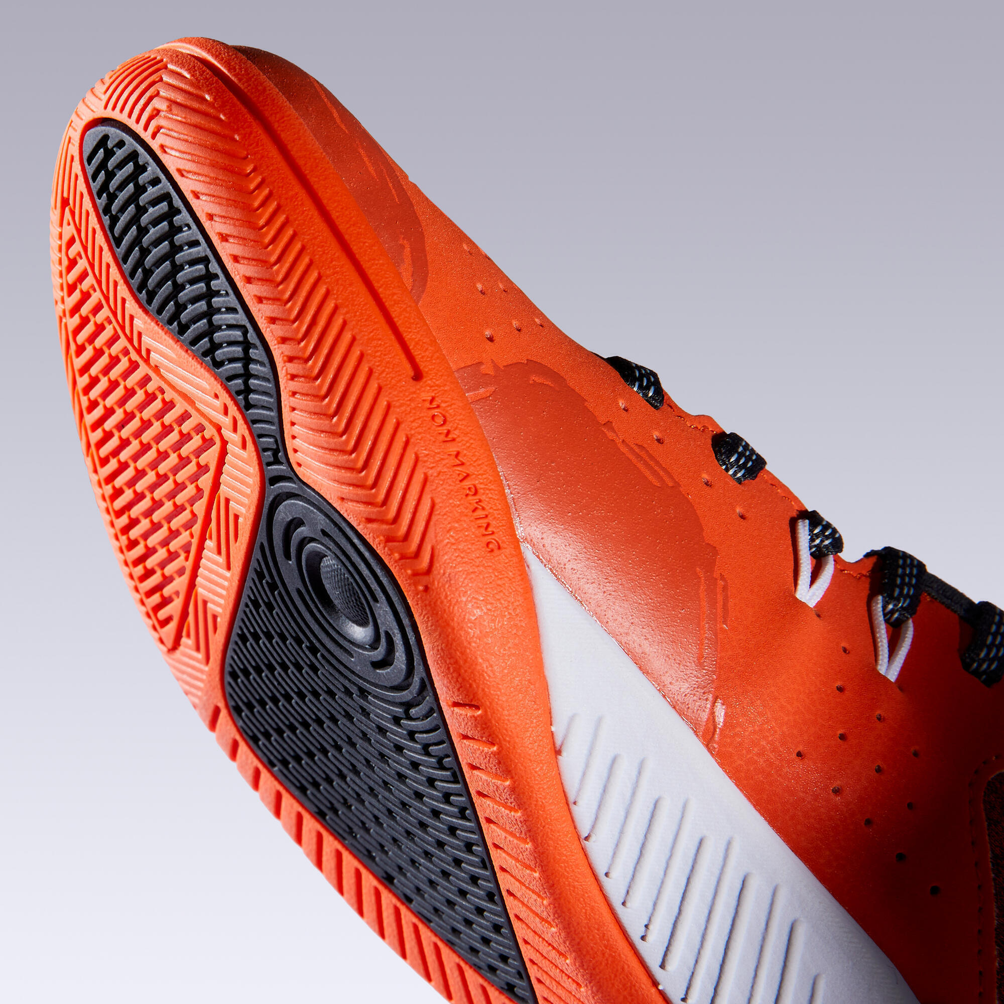 Zaalvoetbalschoenen kind Eskudo 500 Barrio Nederland EK editie oranje 8/9