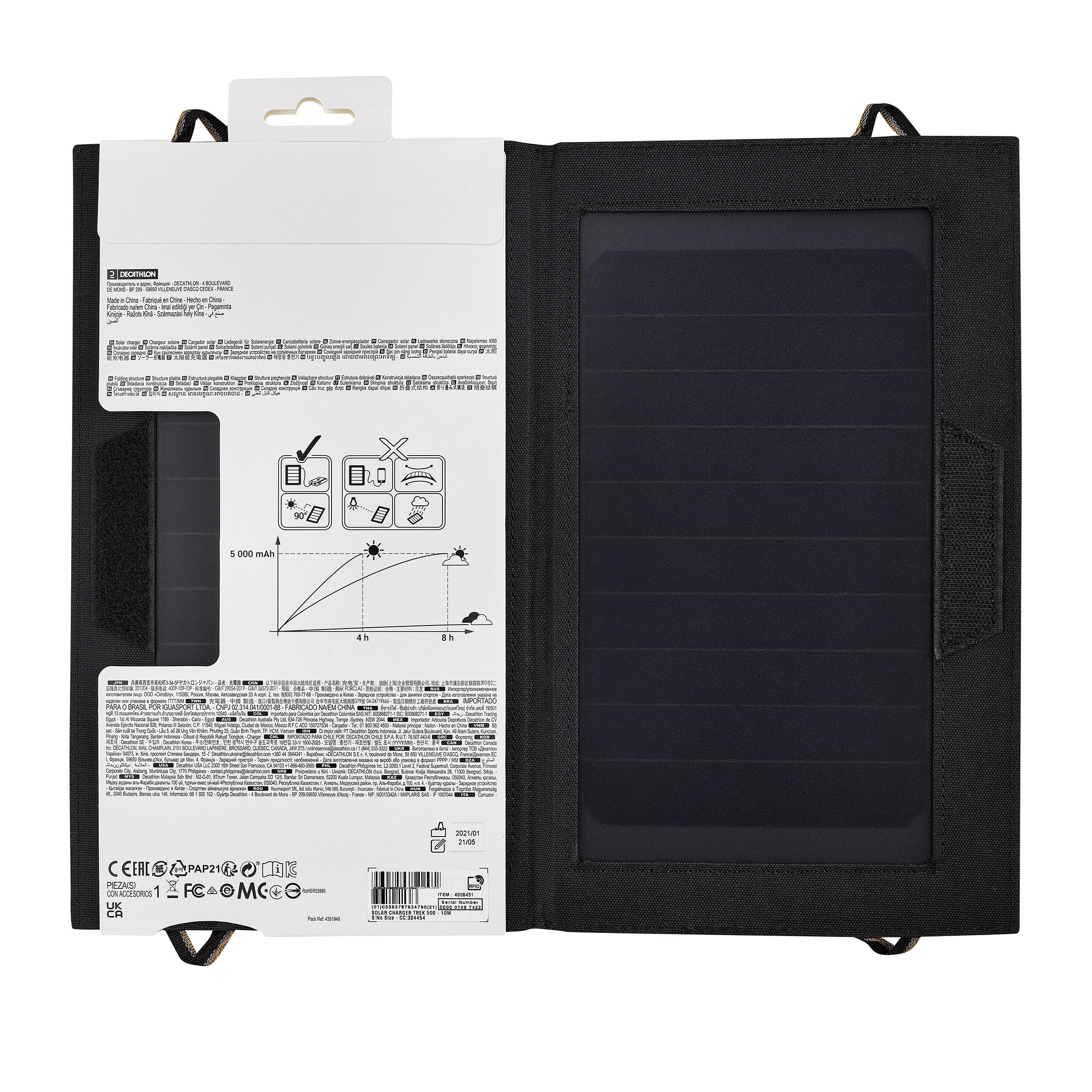 Solární panel USB SLR 500 10 W  6/14