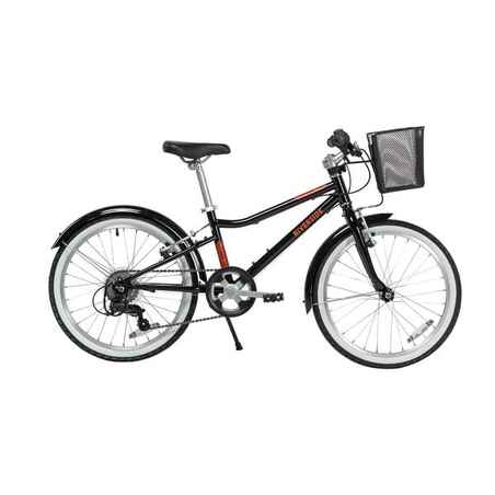 Bicicleta infantil polivalente 6 - 9 años rodada 24 negro 500