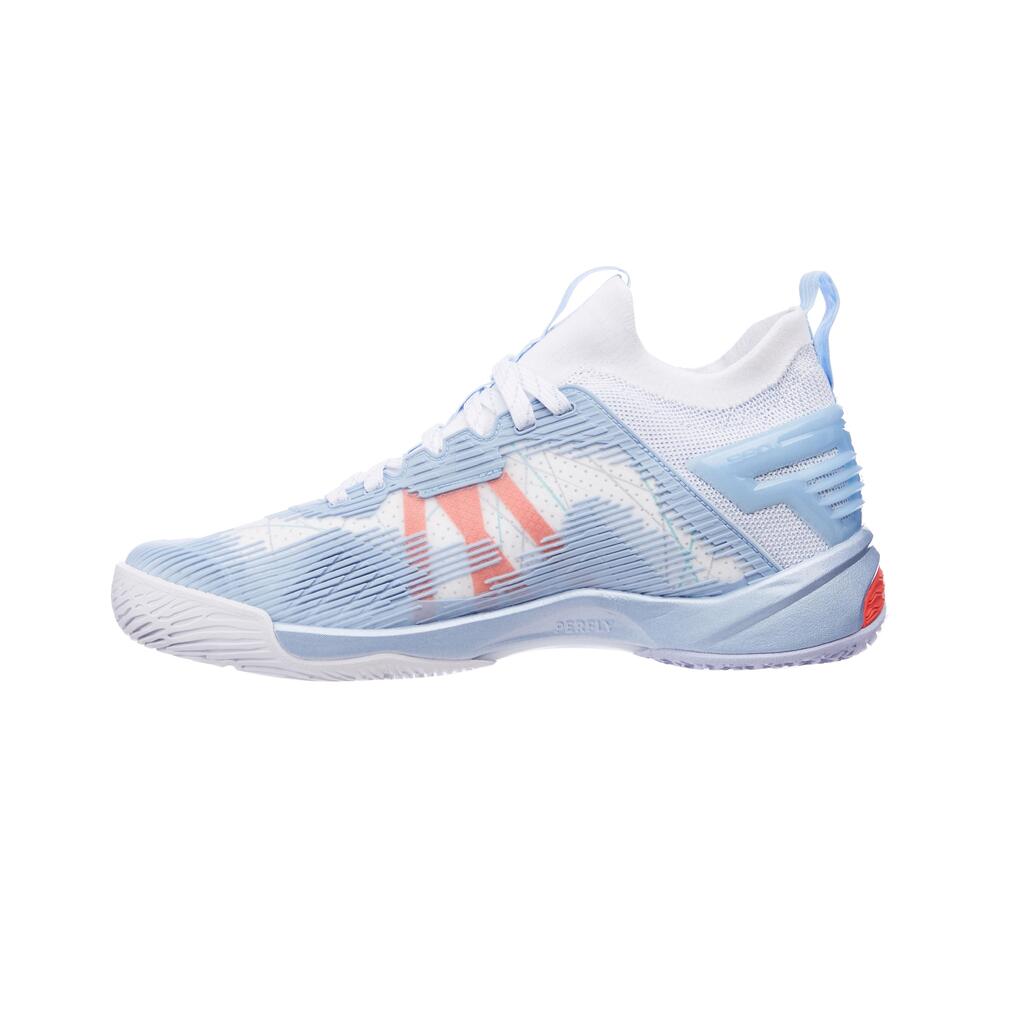 WOMEN BADMINTON SHOES BS 990 GREY LIGHT BLUE