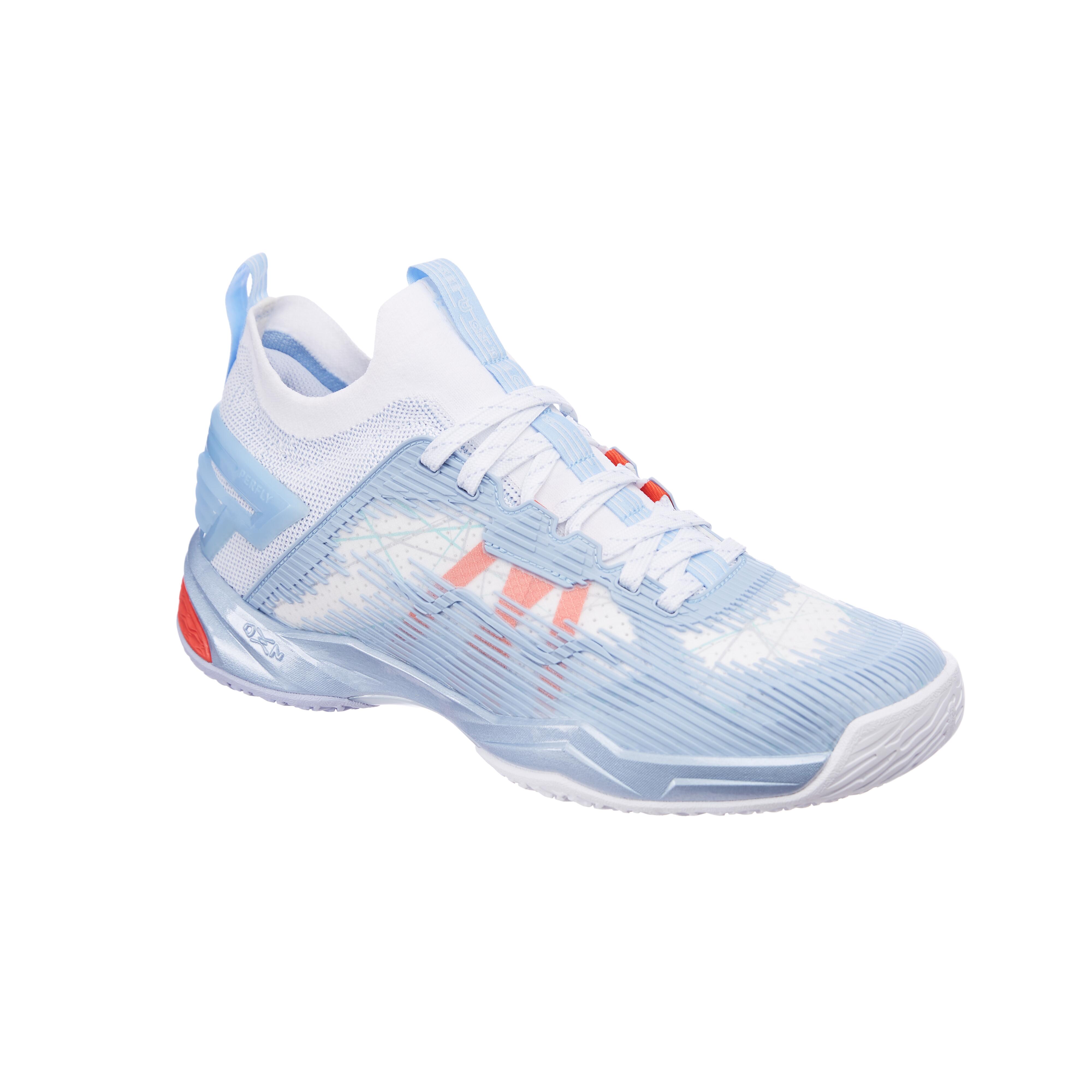Women Badminton Shoes Bs 990 Grey Light Blue