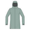 Women's Waterproof Long Sailing Jacket -Oilskin 300 - Light Green