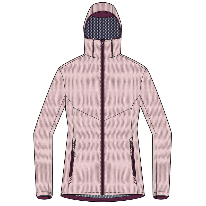 Regenjacke Segeln Damen wasserdicht - Sailing 100 hellrosa