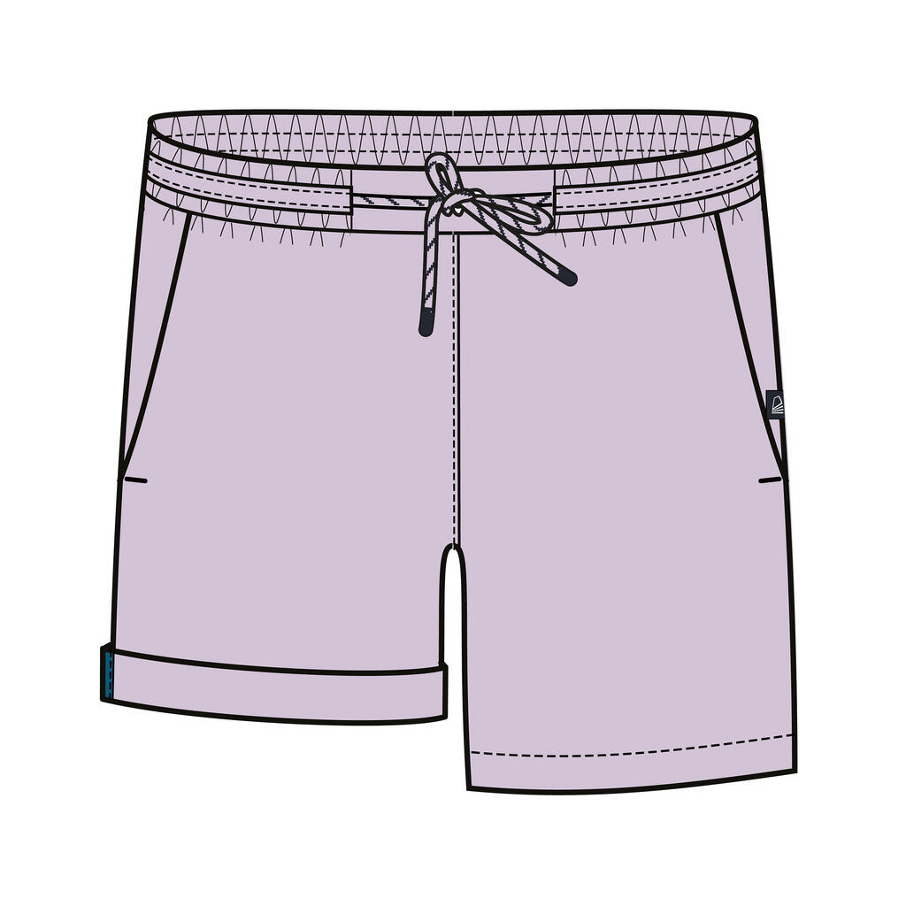 Segelshorts Damen - Sailing 100 altrosa