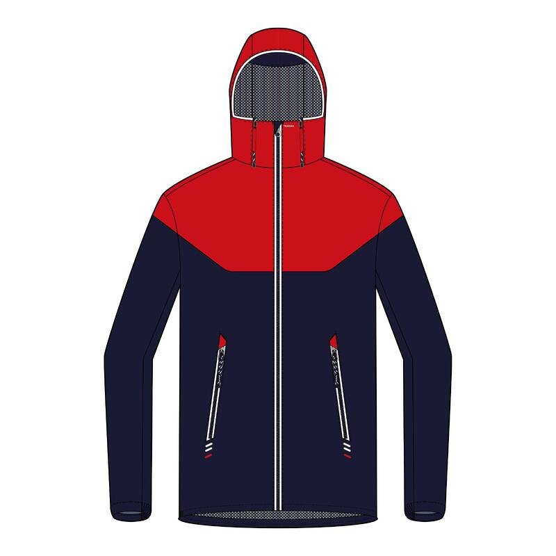 Segeljacke Herren wasserdicht winddicht - 100 blau/rot