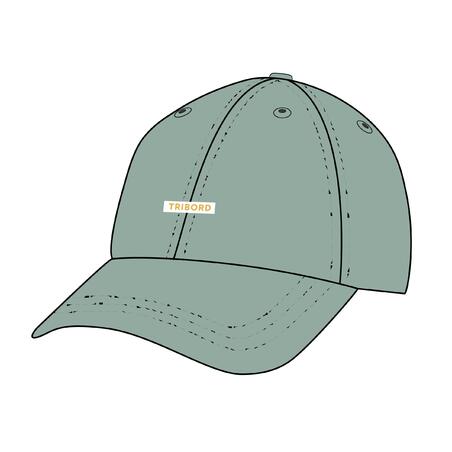 Кепка 100 для вітрильного спорту сіро-зелена