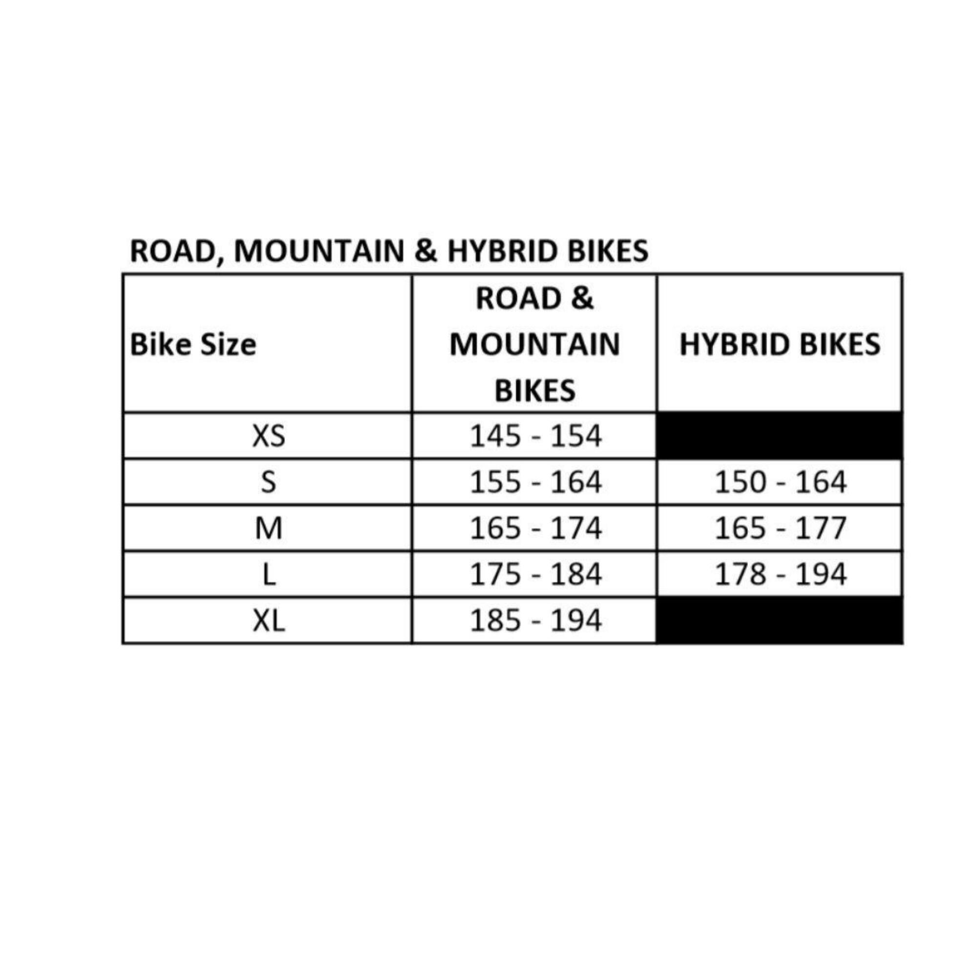 Decathlon hybrid bike size guide hotsell