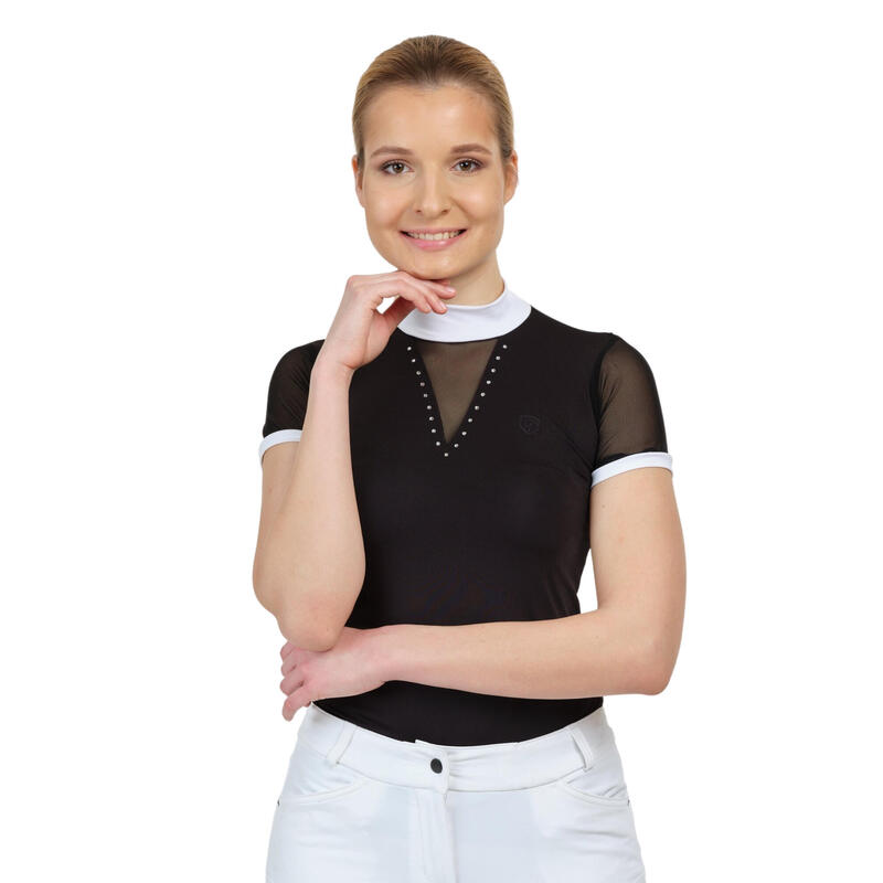Női versenying ad mesh elegance, black
