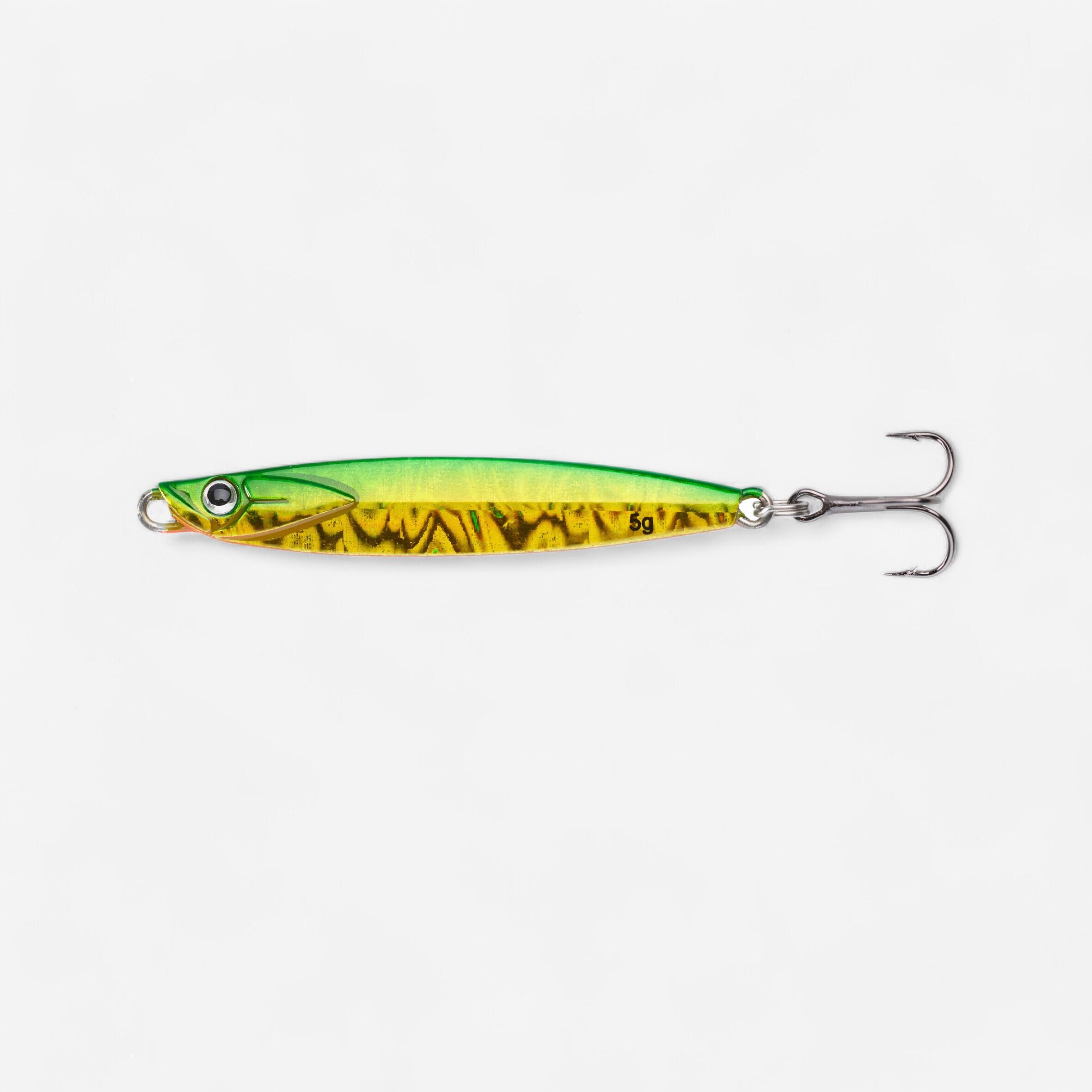 BIASTOS FW 5 g Lure Fishing Casting Jig Jigging Spoon Green/Orange - Green,  Orange - Caperlan - Decathlon