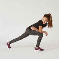 Girls' Breathable Leggings - Black Fade