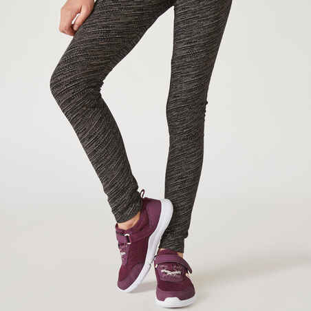 Girls' Breathable Leggings - Black Fade