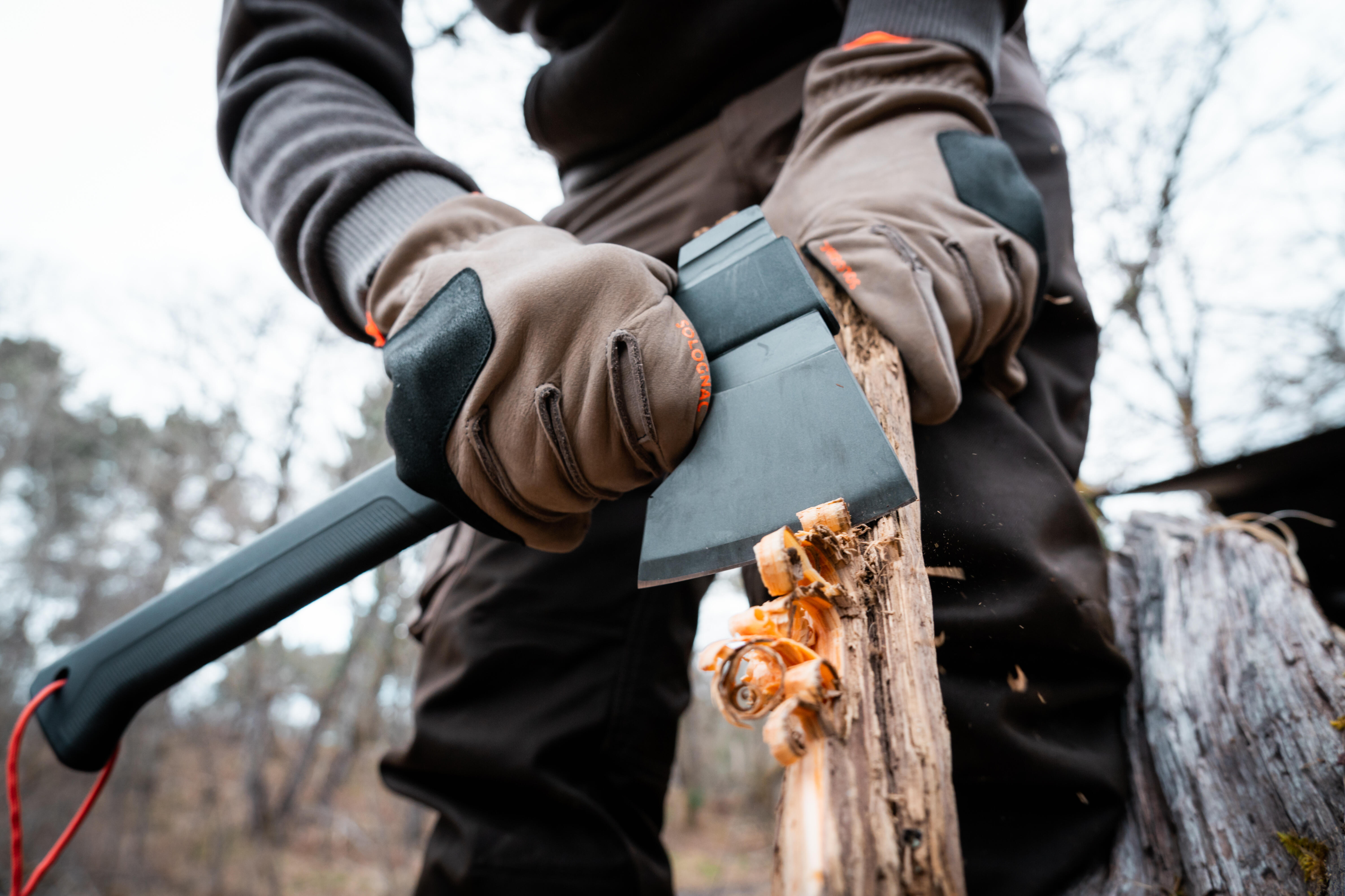 Axe Bushcraft 35 cm - Black - SOLOGNAC