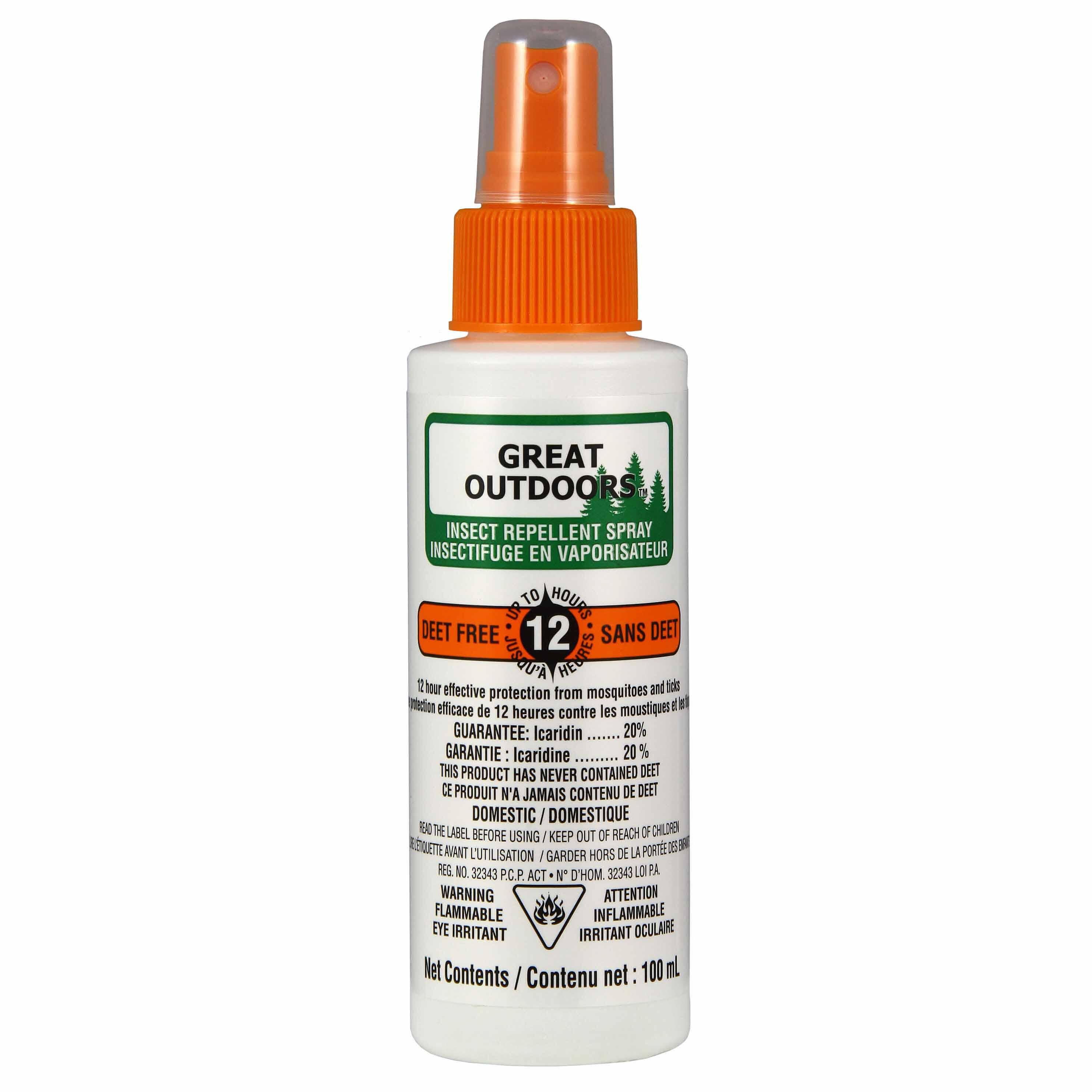 Icaridin mosquito repellent spray 100 ml - GREAT OUTDOORS