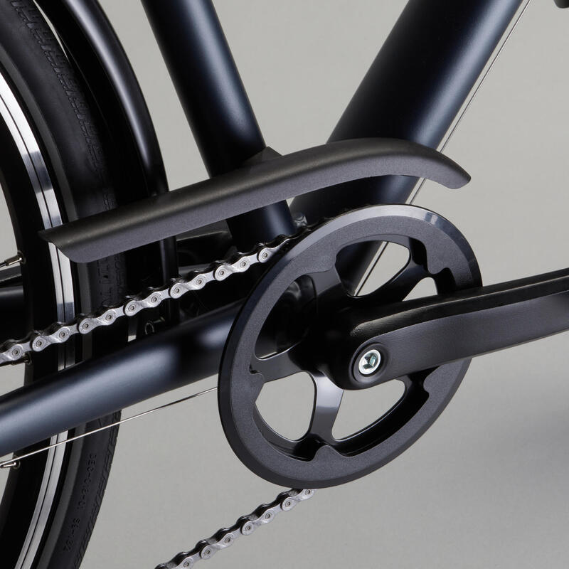 Guía de cadena de bicicleta – Protector de plato de montaje directo con  protector de golpes – Protector de cadena de aluminio de aleación para