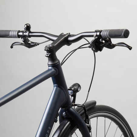 City Bike Elops 500 Step-Over - Grey