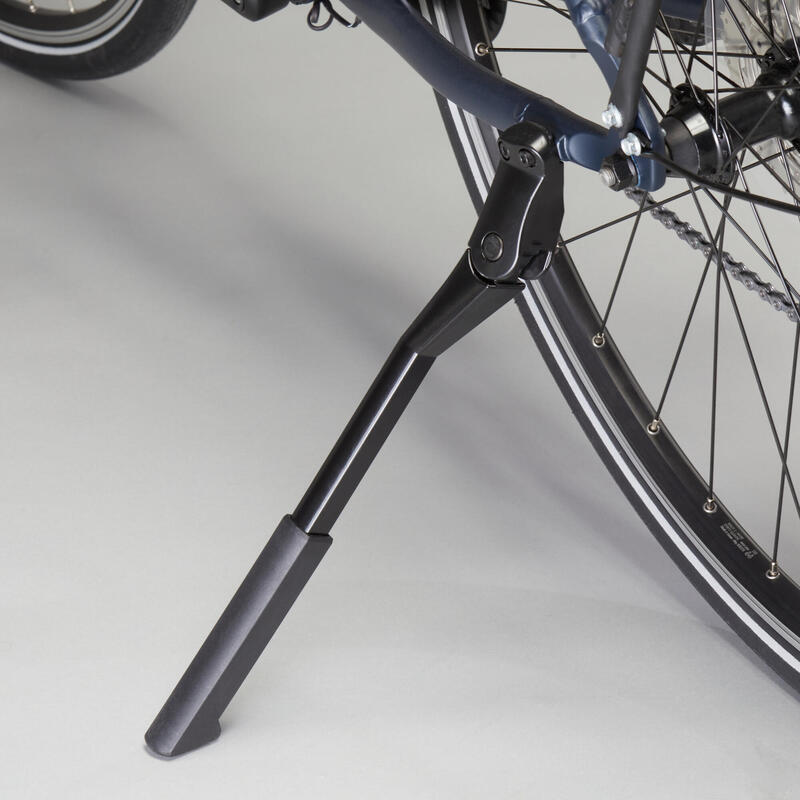 Bicicleta urbana larga distancia aluminio cuadro alto Elops 500 LD azul grisaceo