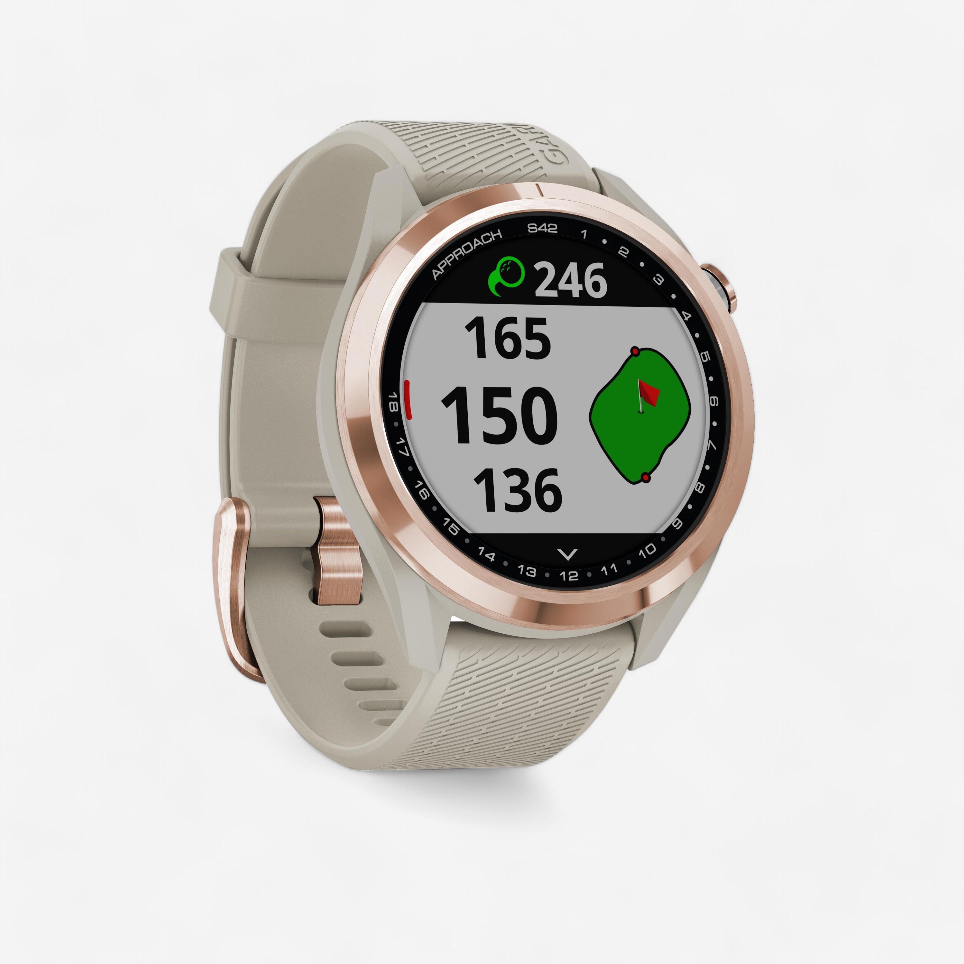 Golfhorloge approach s42 roze/goud