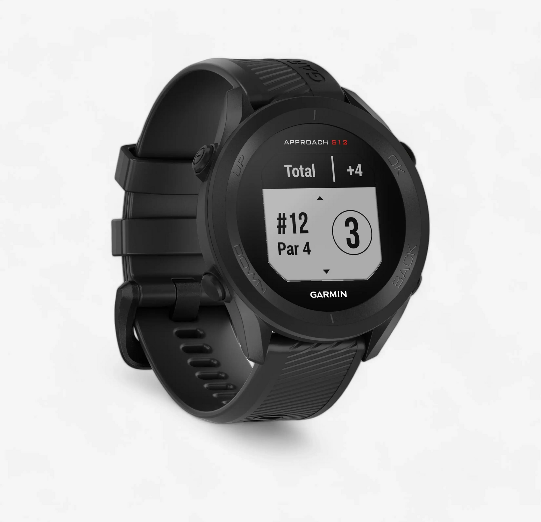 GOLFKLOCKA APPROACH S12 SVART GARMIN
