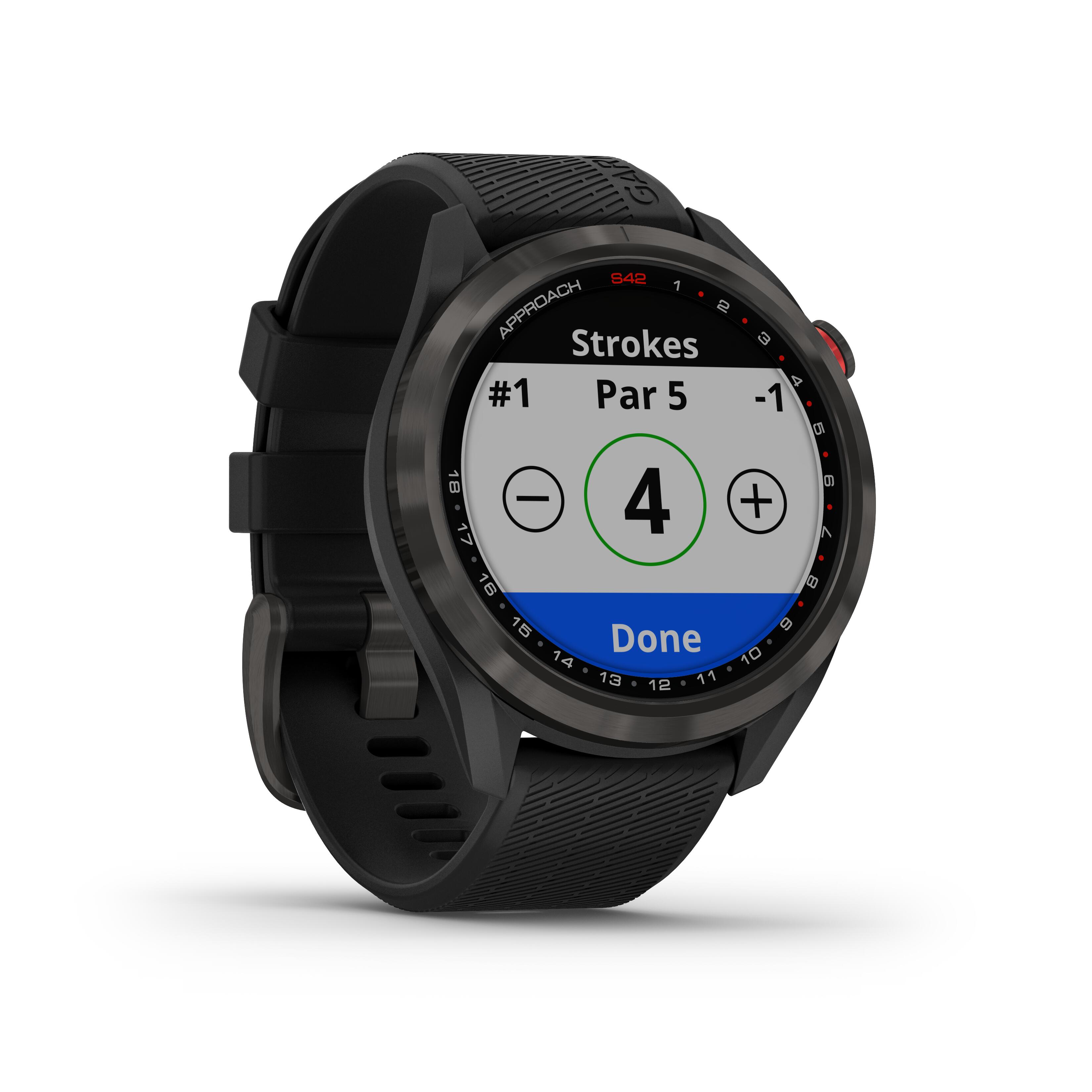 Golfhorloge Approach S42 zwart GARMIN Decathlon