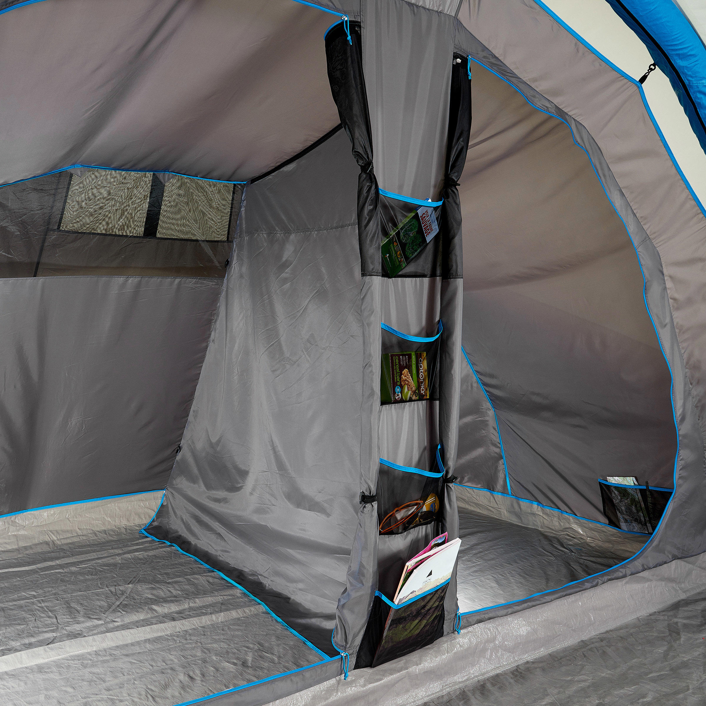 QUECHUA AIR SECONDS FAM 5.2 XL F&amp;B ２ルーム INFLATABLE FAMILY TENT - AIR SECONDS 5.2 XL F&B - 5 PEOPLE