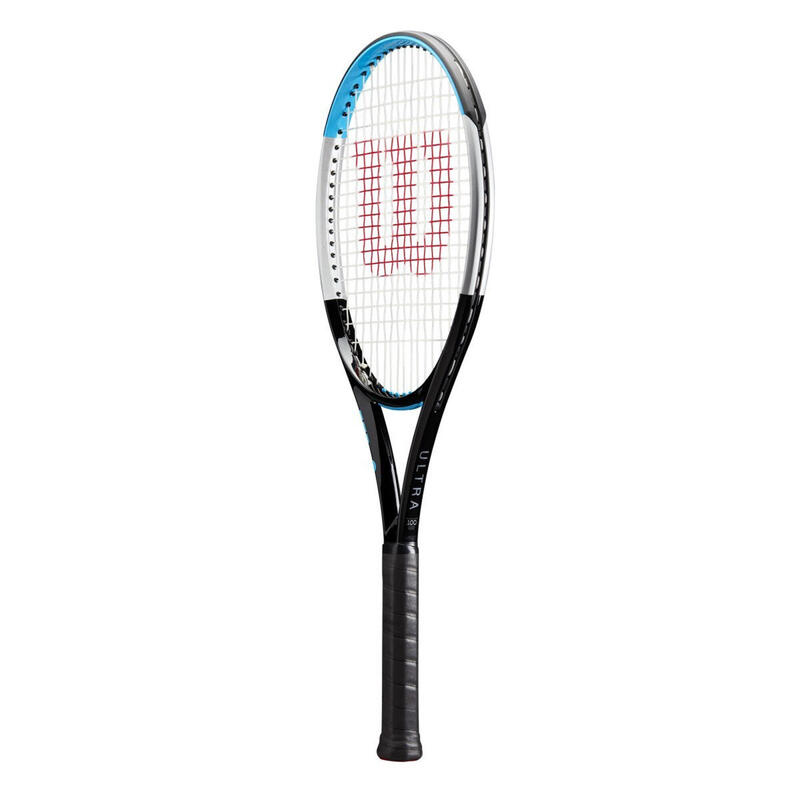 Raquette de tennis Adulte Ultra 100 V3.0 noire bleue NON CORDEE