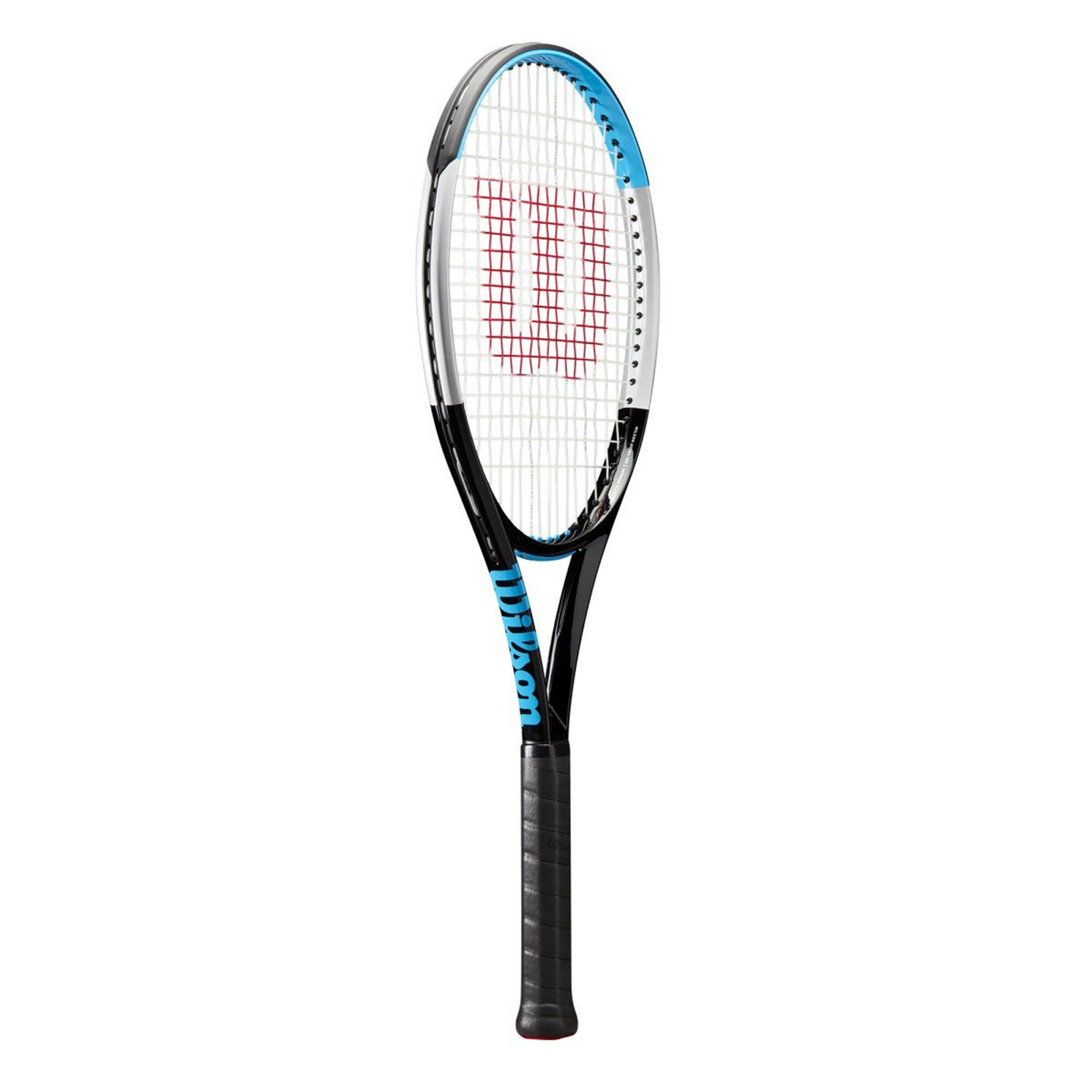 Adult Unstrung Tennis Racket Ultra 100 V3.0 - Black/Blue 1/3