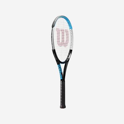 Tennisracket voor volwassenen ultra 100 v3.0 zwart blauw onbespannen