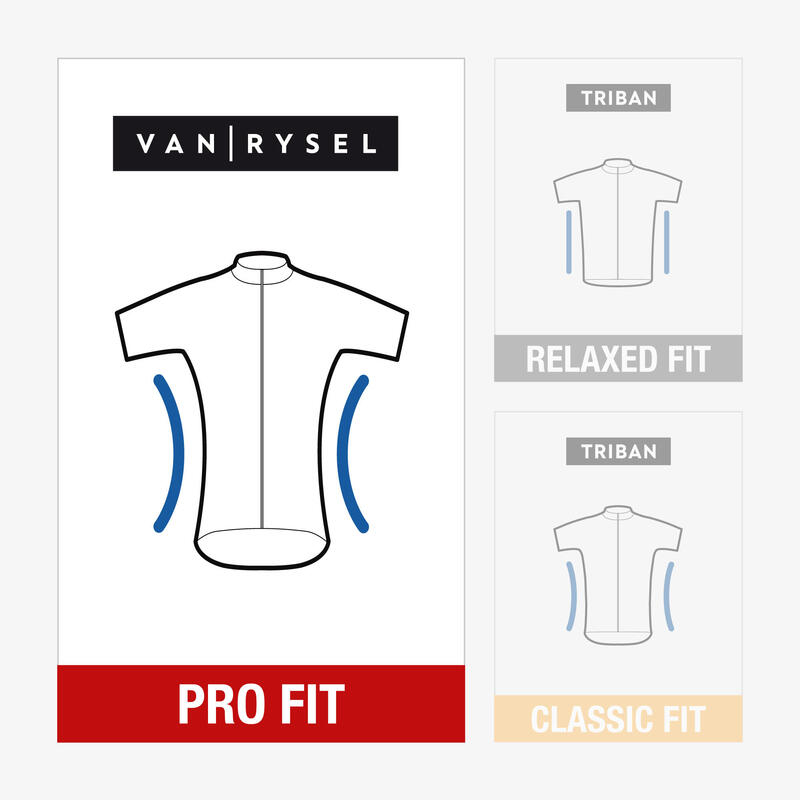 Maillot Vélo Route manches courtes été homme - ENDURANCE RACER bleu