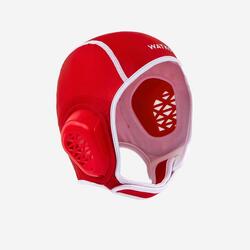 Gorro Waterpolo Easyplay Niños Rojo Velcro