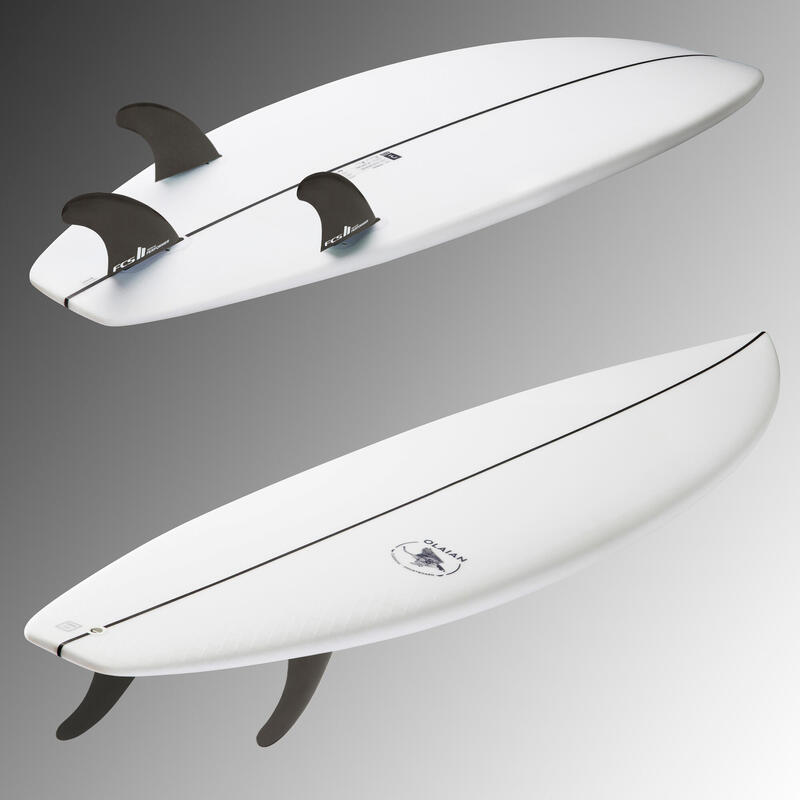 Surf shortboard 900 6'1" 33 L 3 pinne FCS2