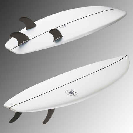 Tabla surf shortboard resina 6'1" 33L Peso 