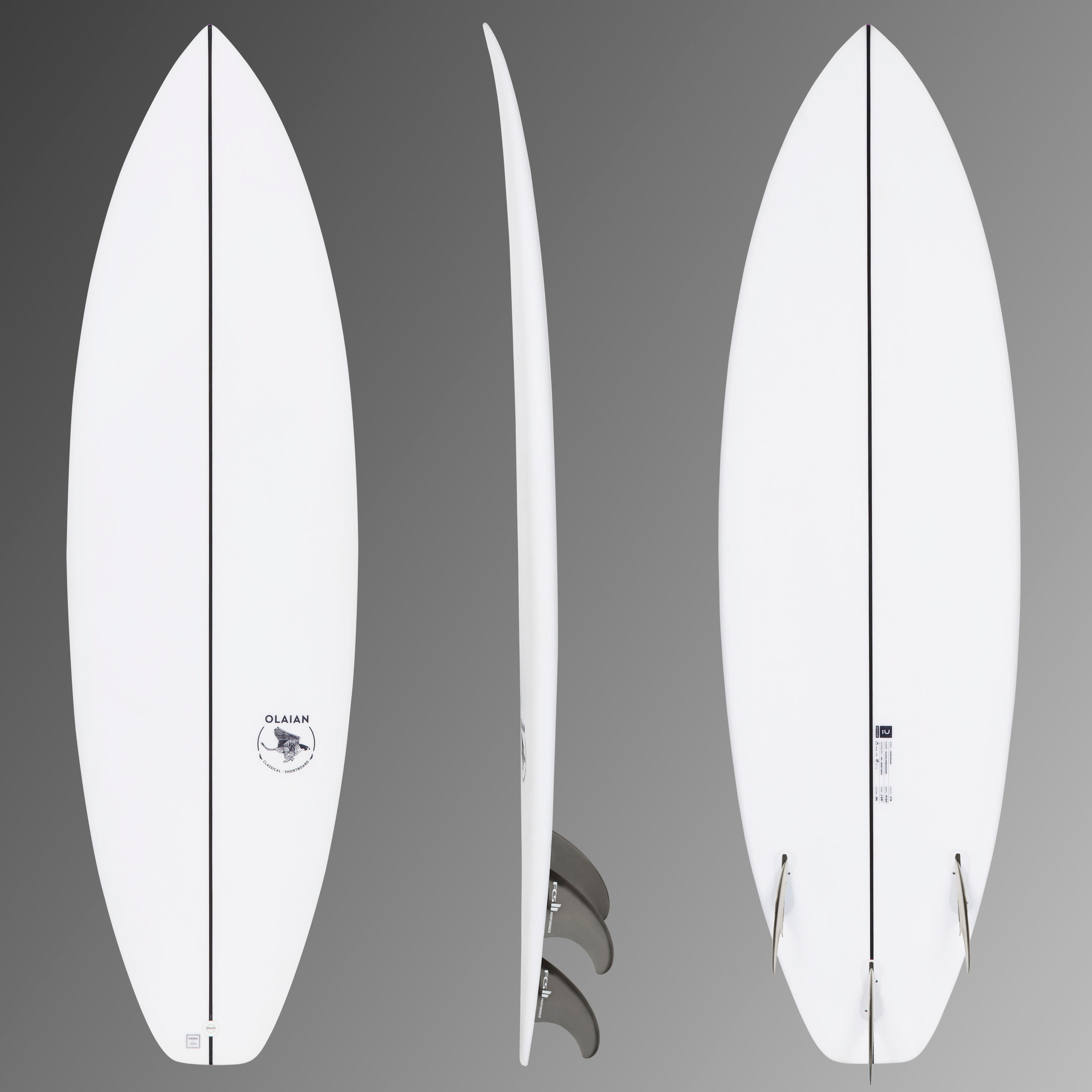Placă shortboard 900 5’10” 30 L3 înotătoare incluse FCS2 decathlon.ro  Placi surf