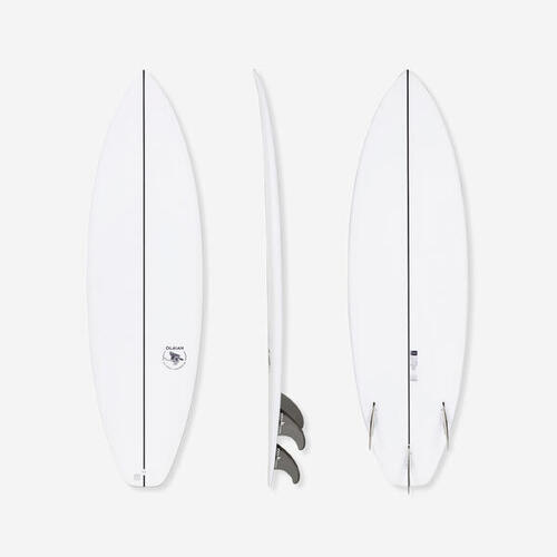 SURF SHORTBOARD 900 5&#039;10&#039;&#039; 30 L . Livrée avec 3 ailerons FCS2