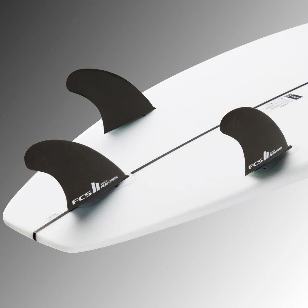 Tabla de surf con 3 quillas Olaian 900 blanco