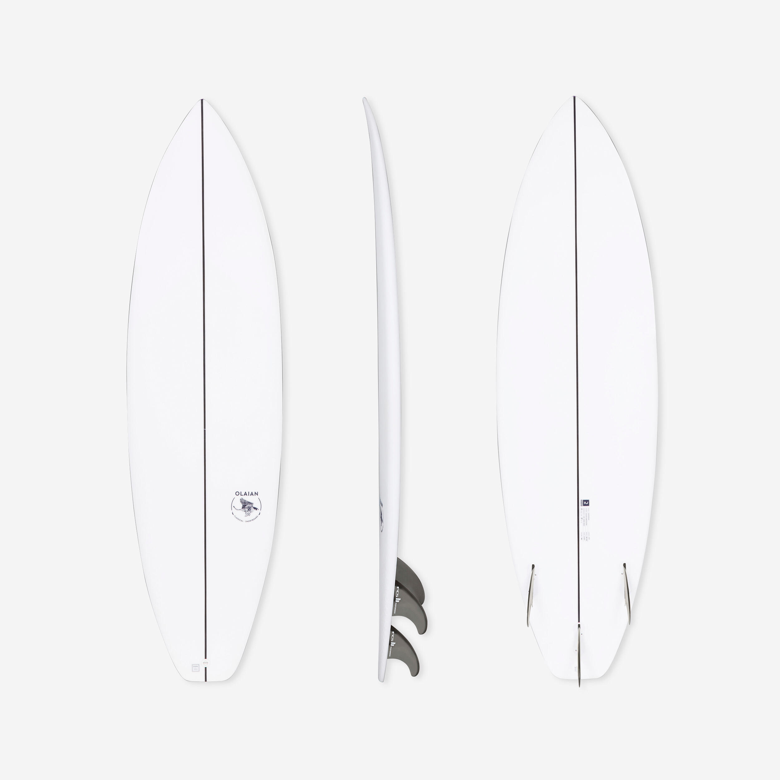 OLAIAN SHORTBOARD 900 6'3" 35 L. Supplied with 3 FCS2 fins