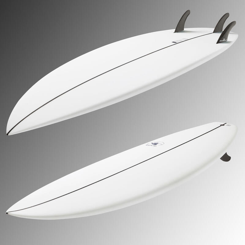 Placă shortboard 900 6'3" 35 L 3 înotătoare incluse FCS2