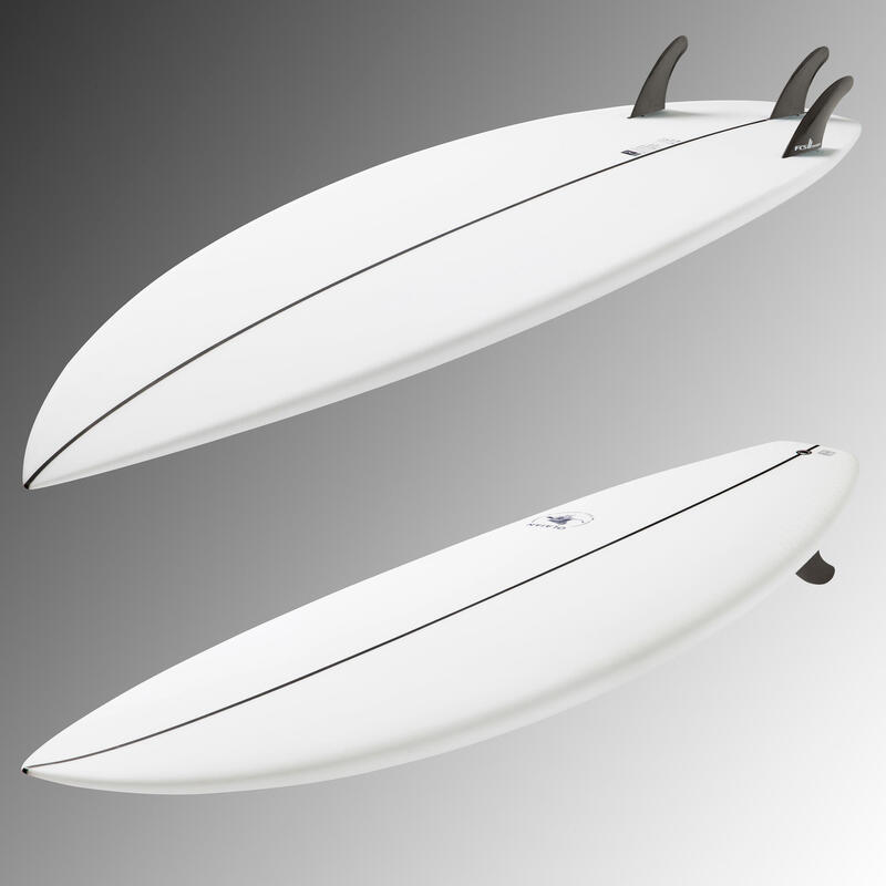 Shortboard 900 6'3" 35 l. Geleverd met 3 FCS2-vinnen