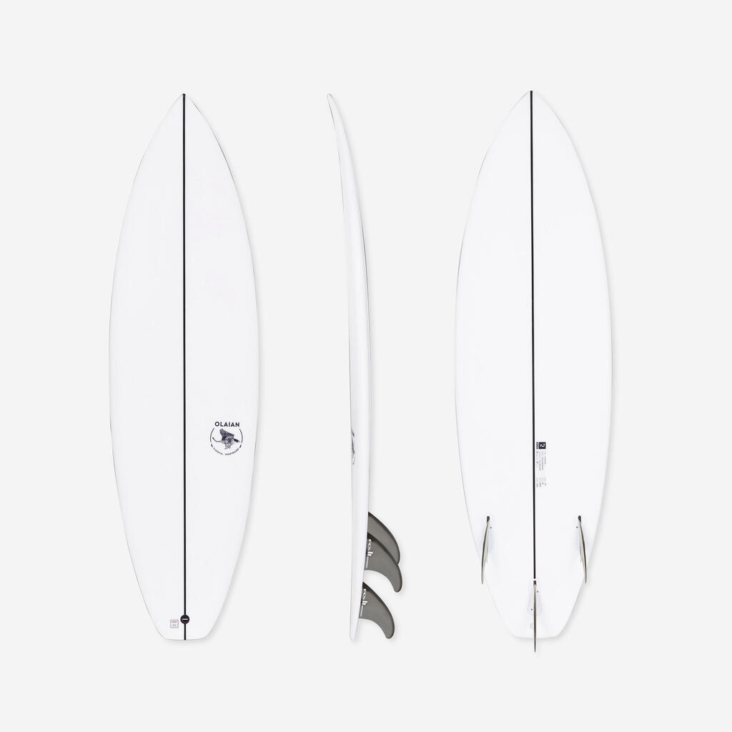 Kid's 5' SHORTBOARD 900 20 L. Comes with 3 FCS2 fins