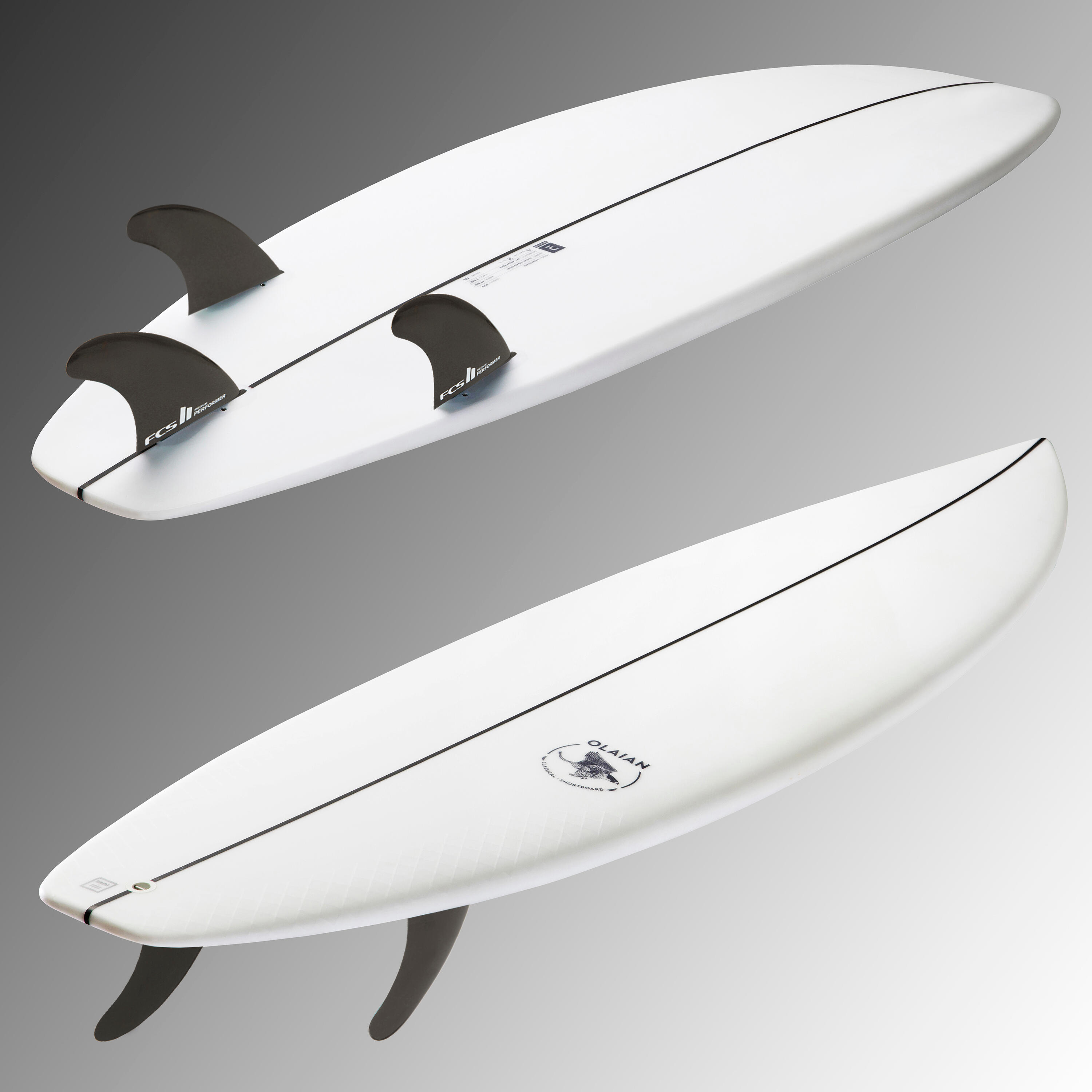 SHORTBOARD 900 5'10" 30 L. Supplied with 3 FCS2 fins 2/19