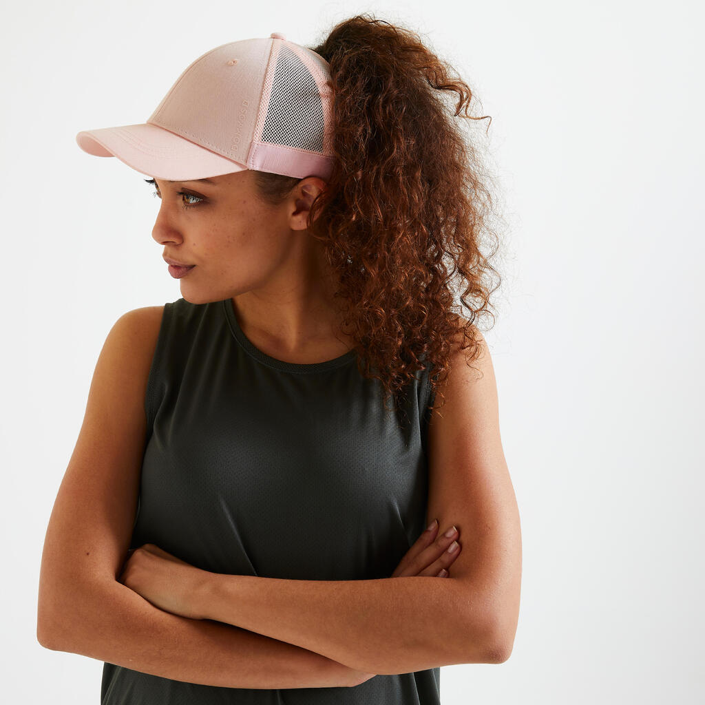 KAČKET ZA KARDIO FITNES PROZRAČNI - ROZE