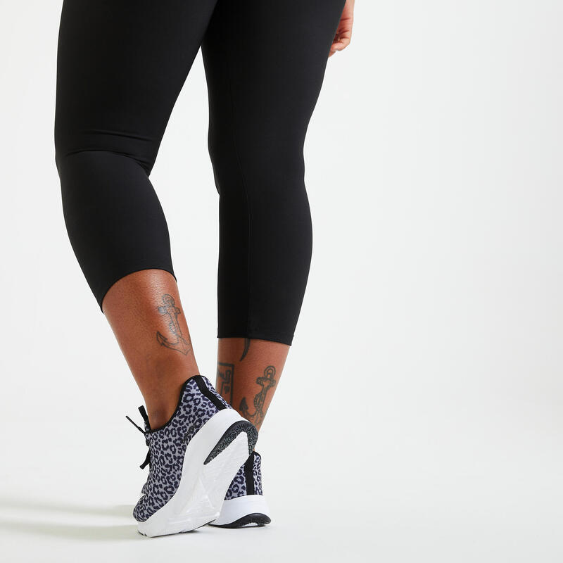 Women's Fitness Cardio Cropped Leggings - Black
