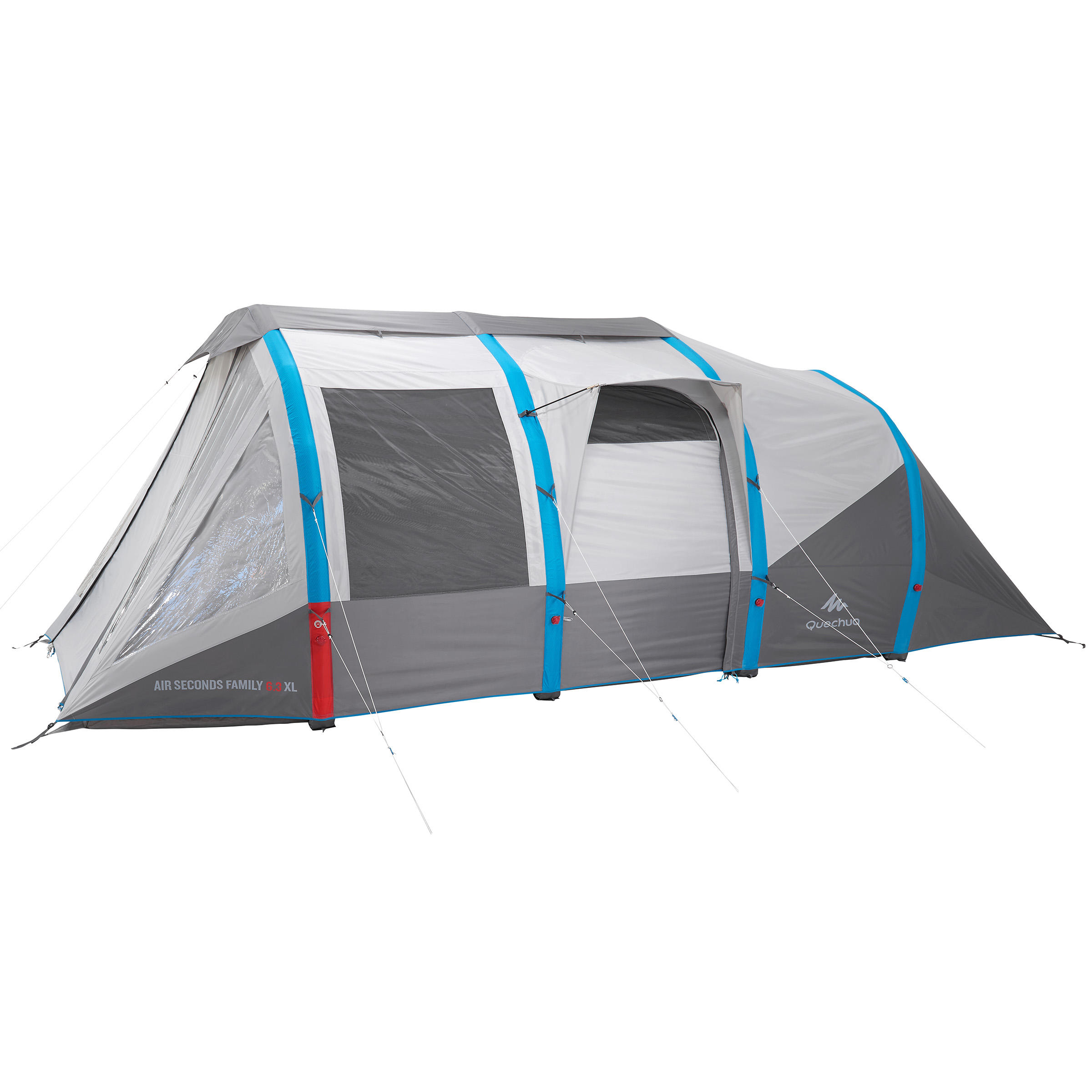 Air seconds family tent 6.3xl | 6 people grey - Decathlon