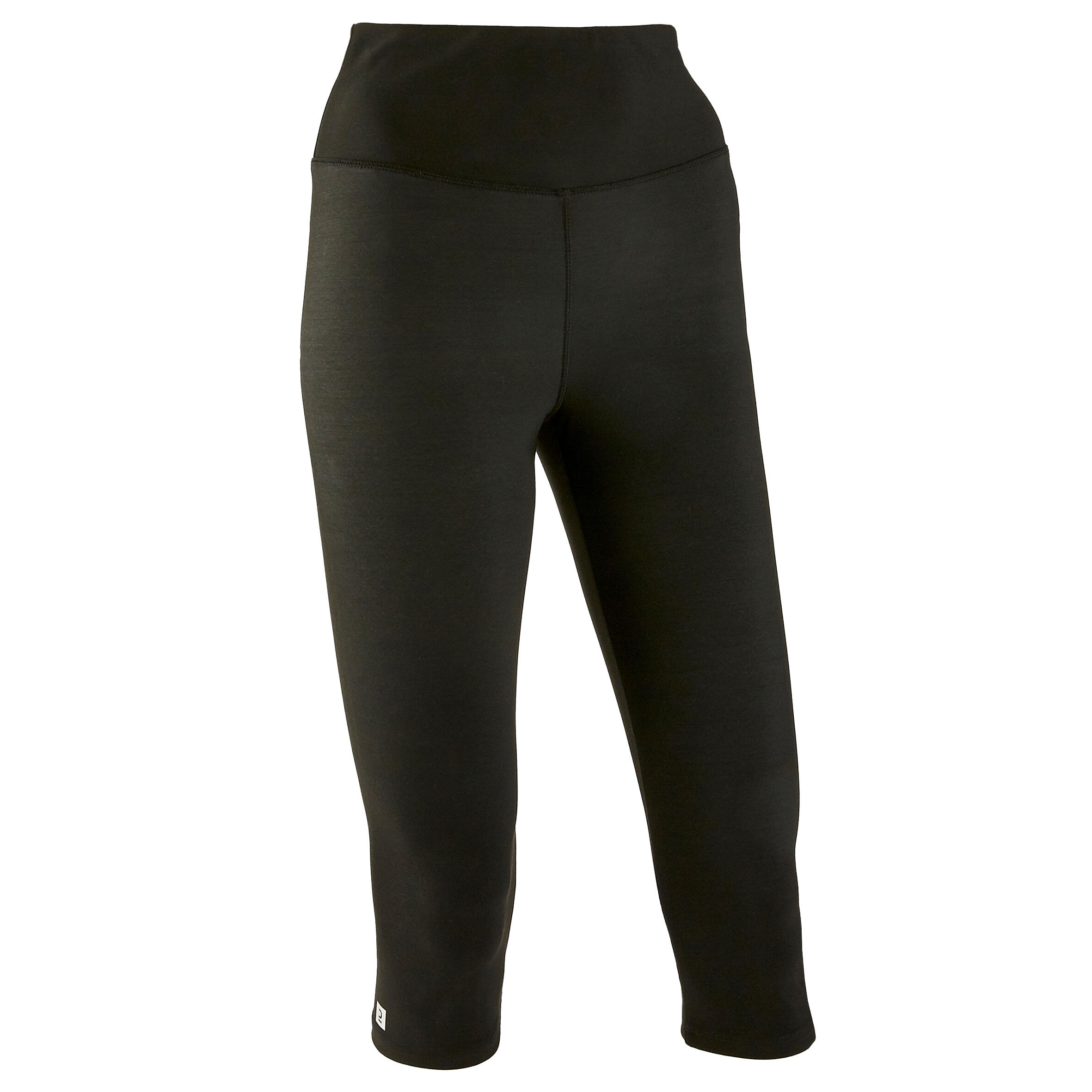 DOMYOS Corsari donna fitness 100 vita alta neri