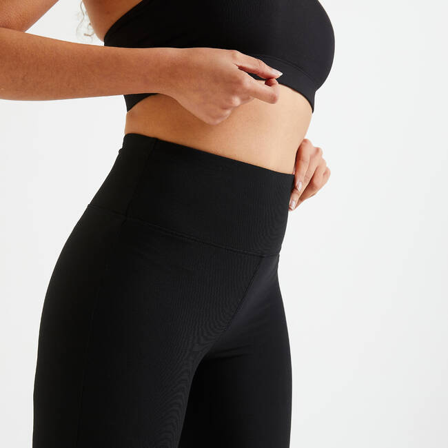 Polyamide Plain Decathlon Shape Plus Women's Fitness Flat-Stomach Cropped  Bottoms - Black at Rs 299/piece in Jaipur