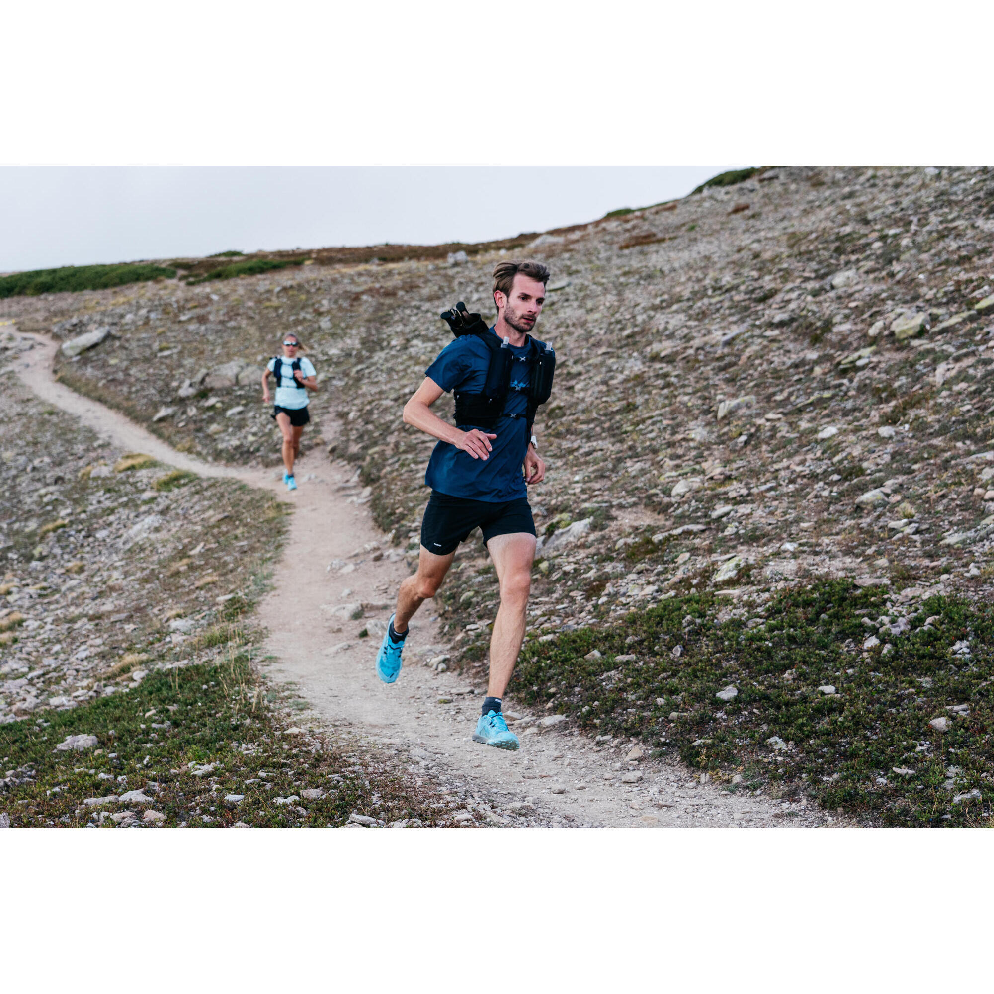 Scarpe da trail running race light blu e nere da uomo