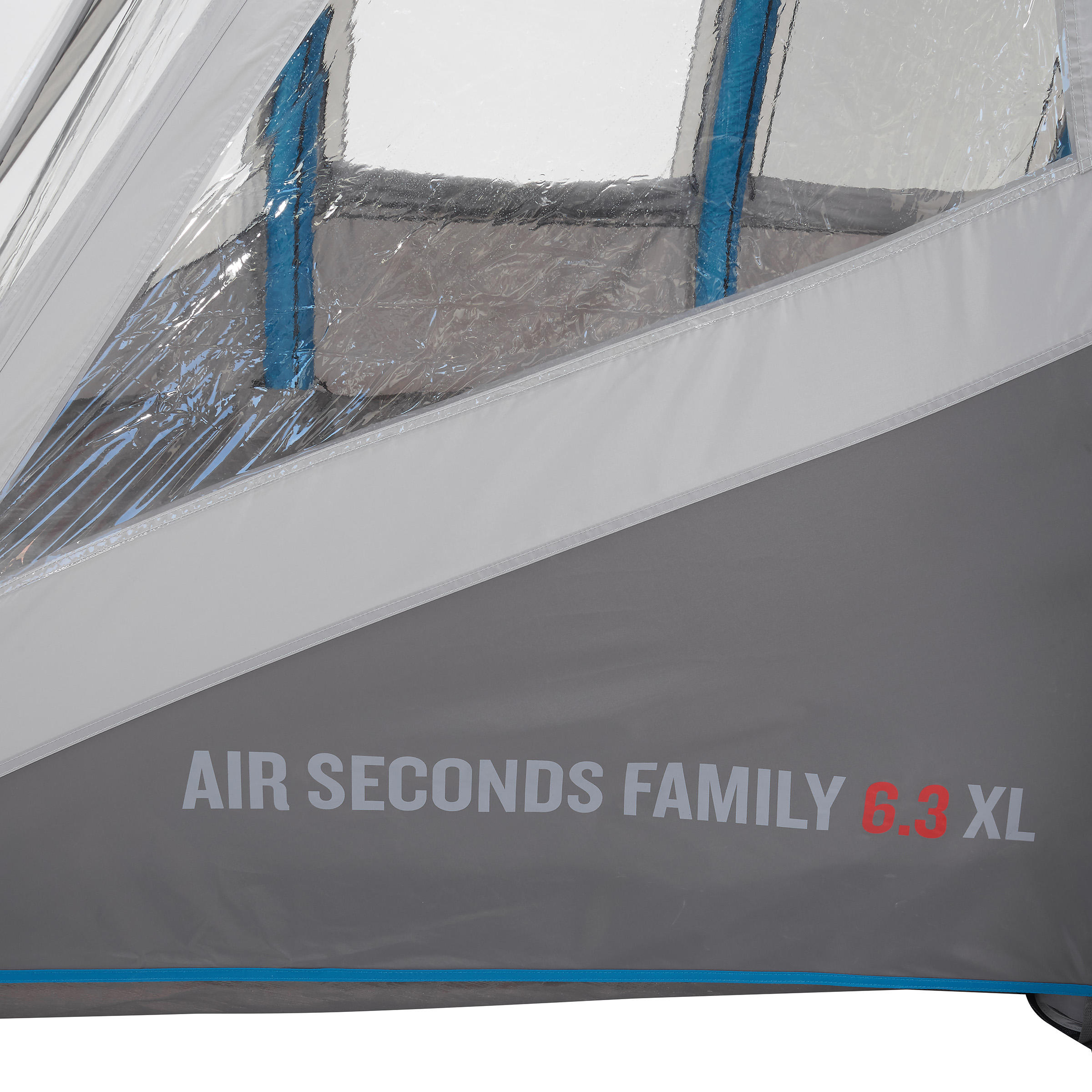 Air seconds family tent 6.3xl | 6 people grey 12/28