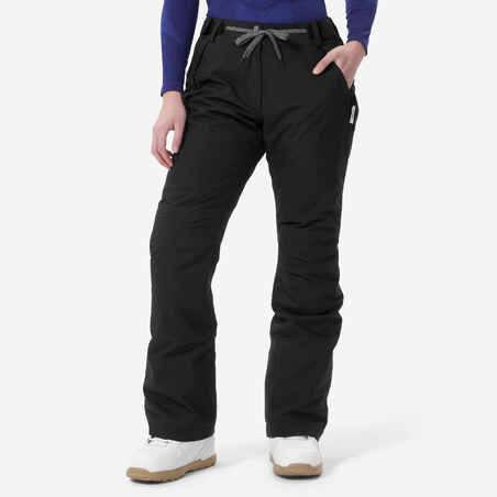  Pantalones de esquí para hombre y mujer, resistentes al viento,  impermeables, cálidos, para la nieve, para invierno, esquí, snowboard,  color negro, talla S : Ropa, Zapatos y Joyería